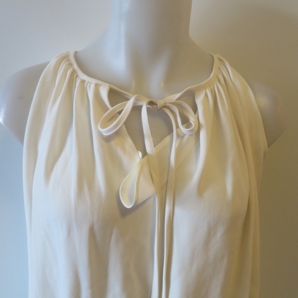 CO CREAM SLEEVELESS BLOUSON TOP SIZE: XS * - Picture 3 of 8